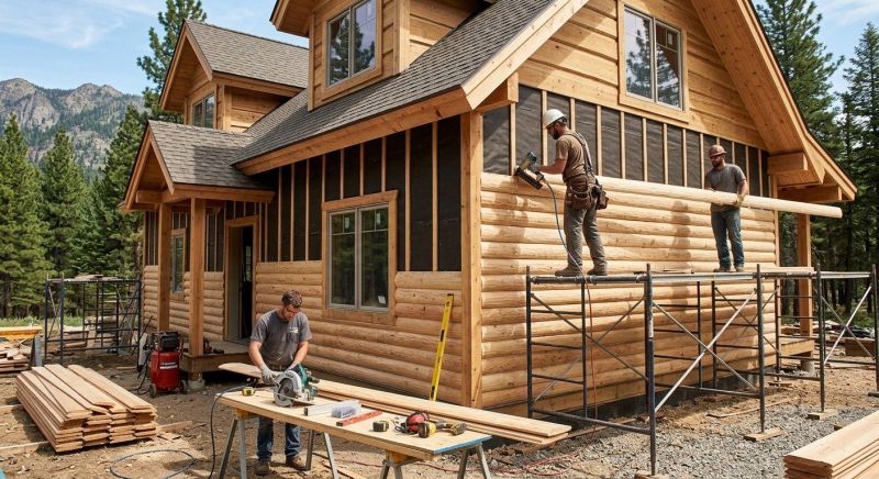 Log Siding Installation in Bunnell, FL