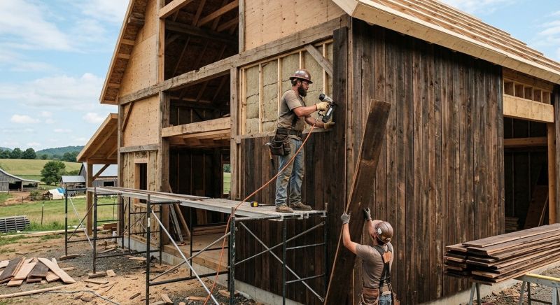 Barn Siding Installation