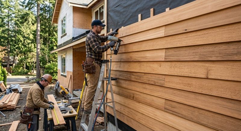 Wood Barn Siding Installation